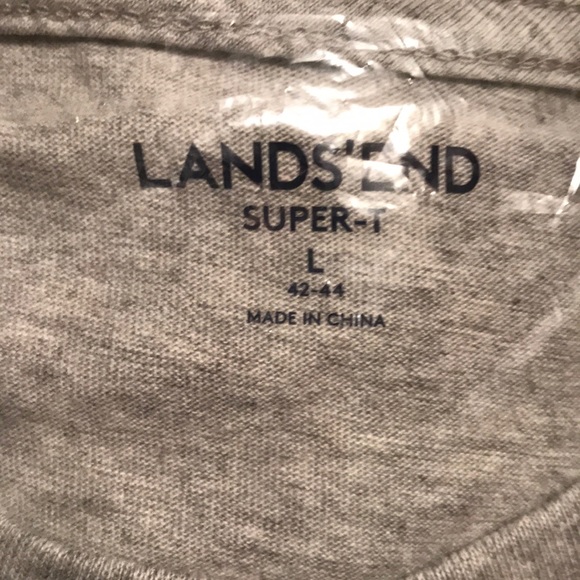 🆕 Land’s End Super-T Long Sleeve Henley Shirt - Picture 4 of 6